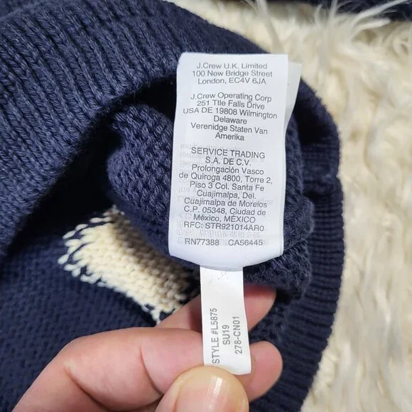 J. Crew Always Women's 1988 Rollneck Cropped Sweater in Dot - Small - Picture 8 of 10